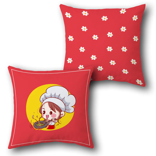 Little Chef   – Daisy & Delight Edition Design Cushion Single (Front & Back)