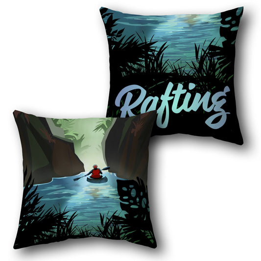  Wilderness Rafting Adventure   Design Cushion Single (Front & Back)