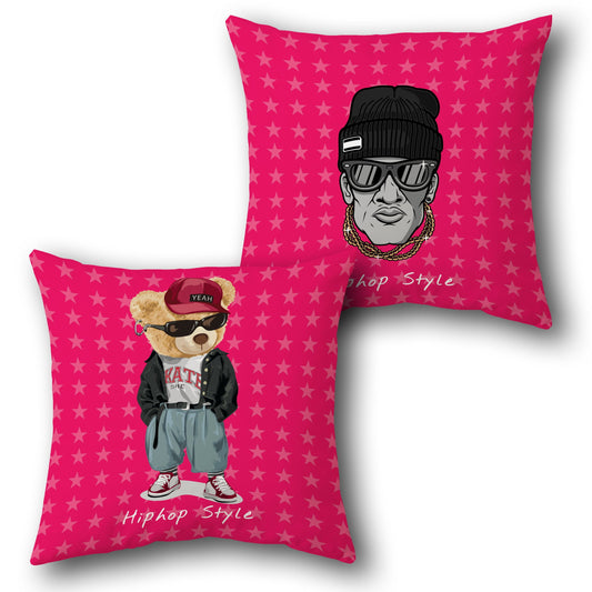 Hip-Hop Style Urban Vibe   Design Cushion Single (Front & Back)