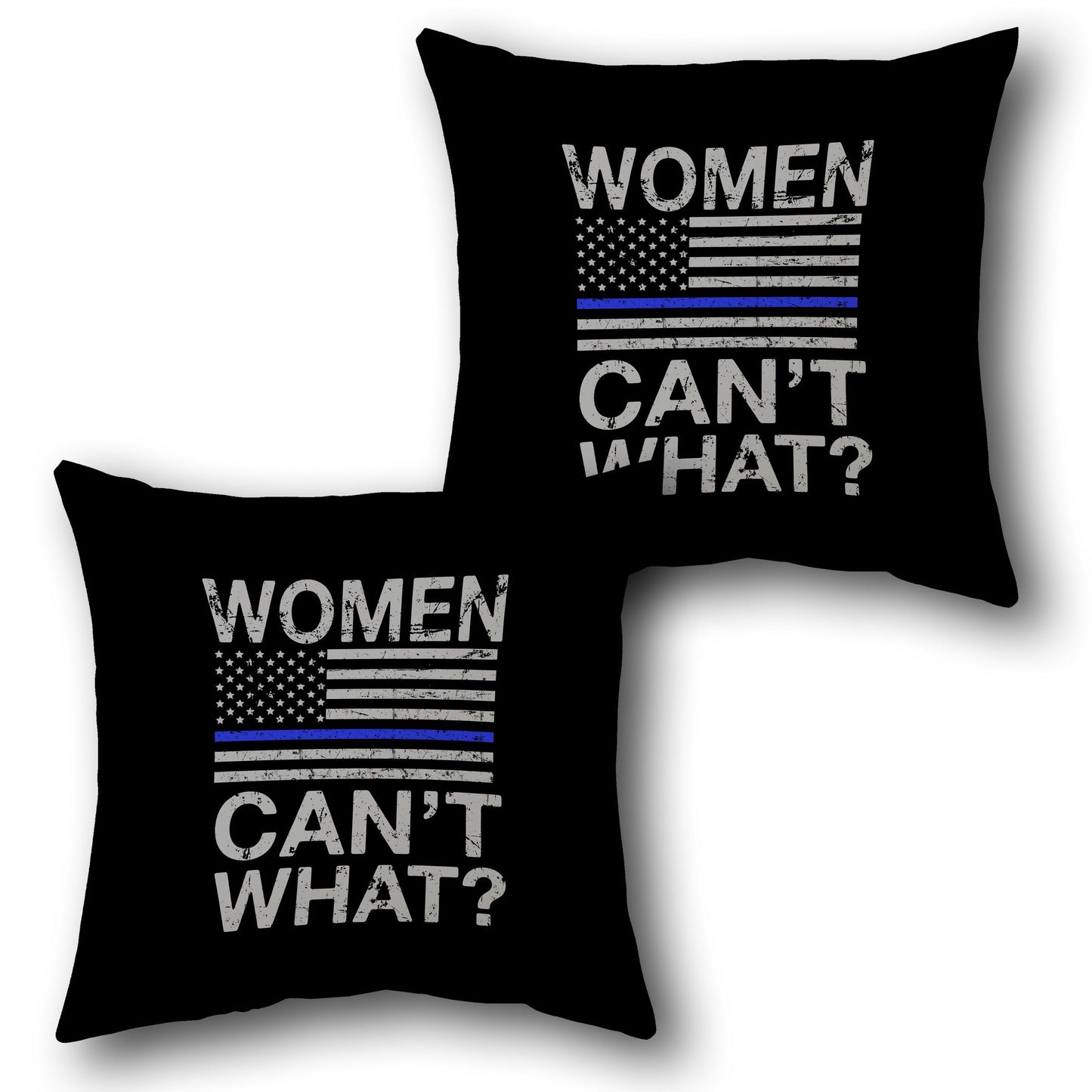 Women Can – Patriotic Empowerment   Design Cushion Single (Front & Back)