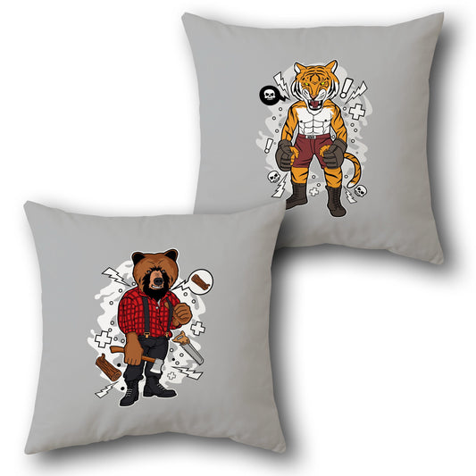 Wild Warriors    Design Cushion Single (Front & Back)