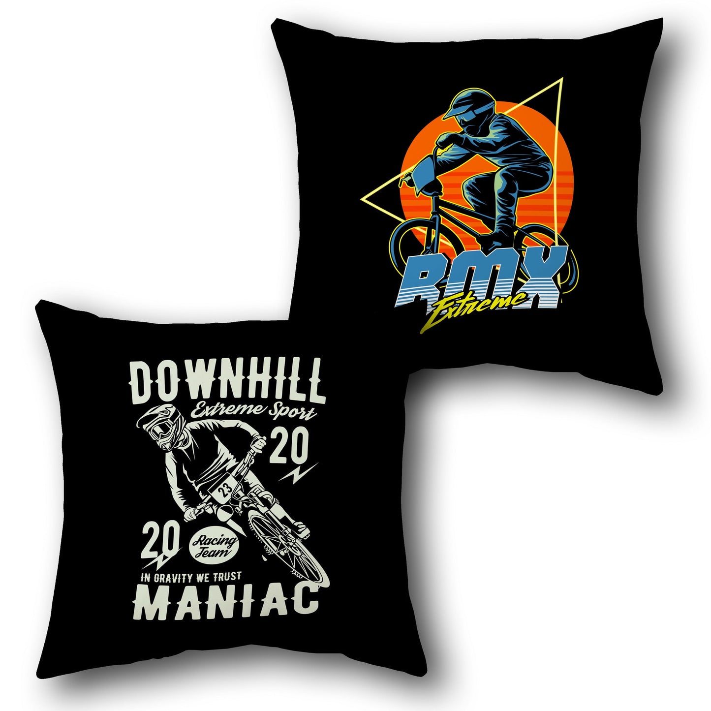 Extreme Biker    Design Cushion Single (Front & Back)