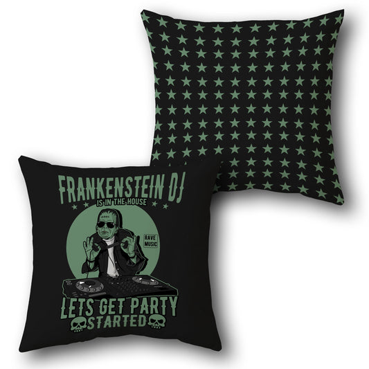 Frankenstein DJ Party  Design Cushion Single (Front & Back)