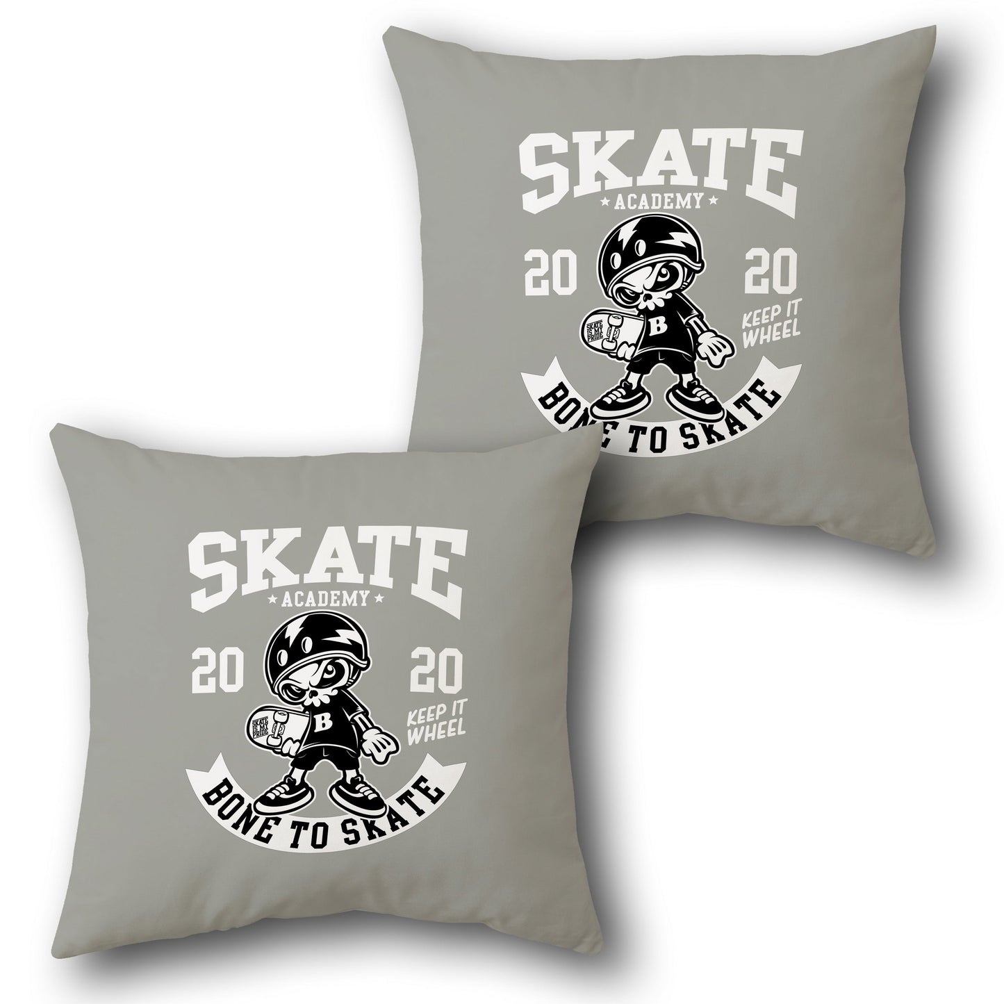 Skate Academy Throw   Design Cushion Single (Front & Back)