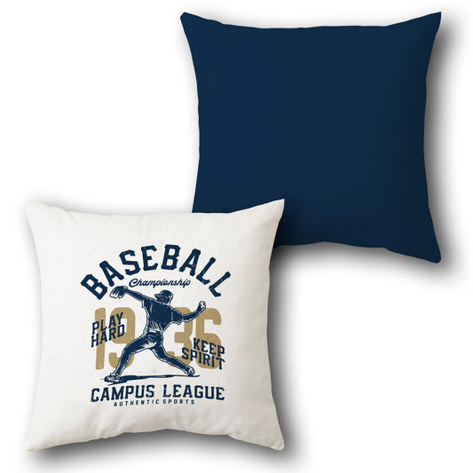 Campus League Baseball   Design Cushion Single (Front & Back)