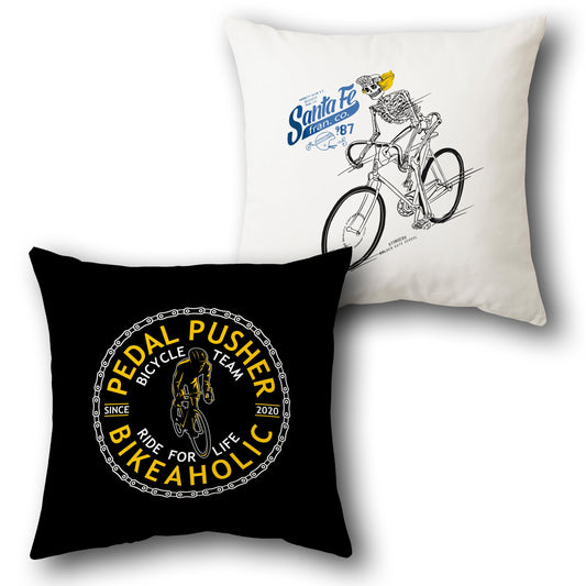 Bike Life Cyclist   Design Cushion Single (Front & Back)
