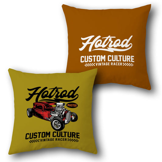 Hotrod Vintage Racer    Design Cushion Single (Front & Back)