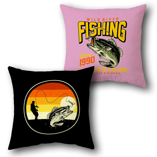 Wild River Fishing    Design Cushion Single (Front & Back)
