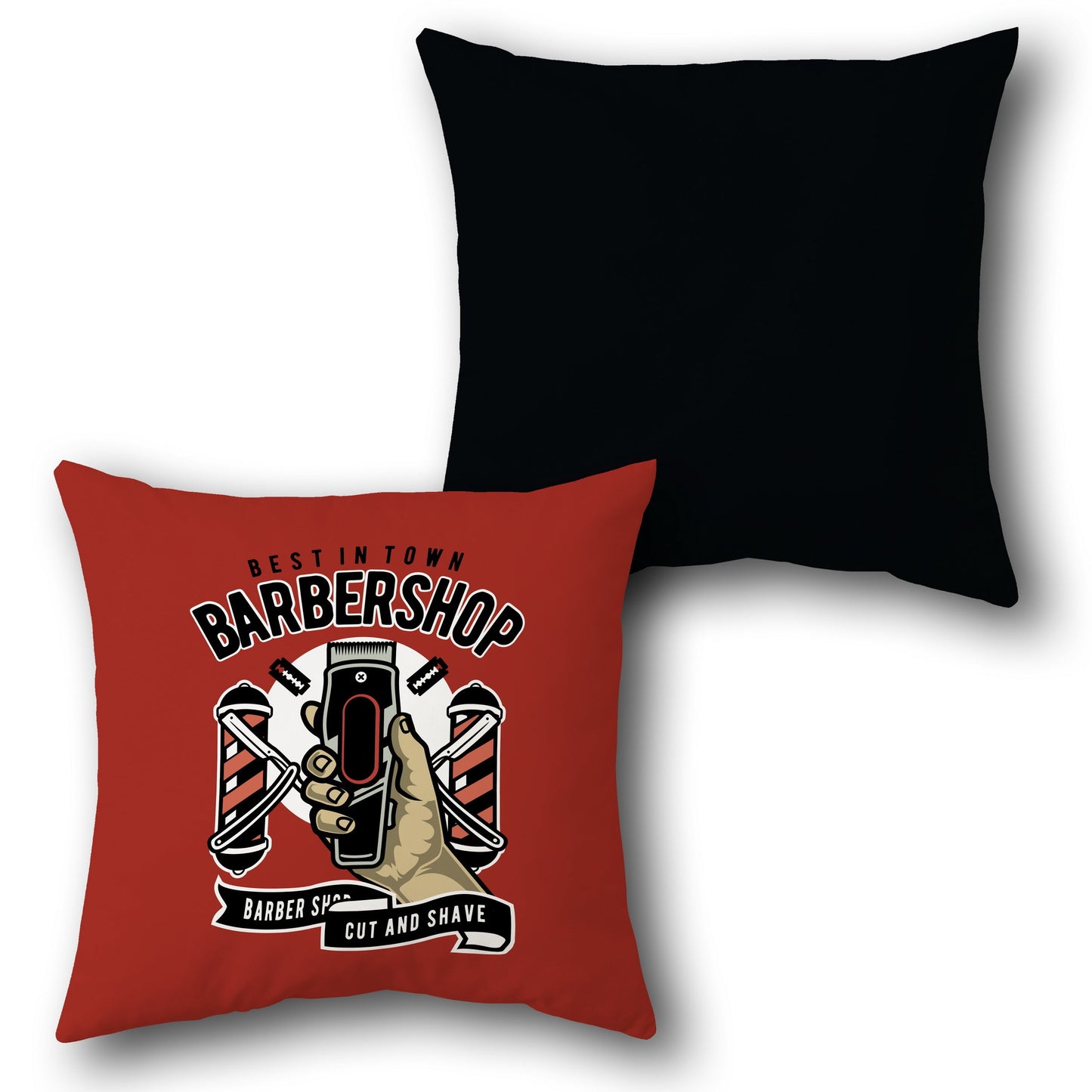 Barbershop Cut & Shave    Design Cushion Single (Front & Back)
