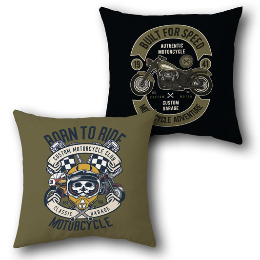 Custom Garage Motorcycle   Design Cushion Single (Front & Back)