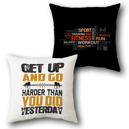 Daily Drive Fitness    Design Cushion Single (Front & Back)