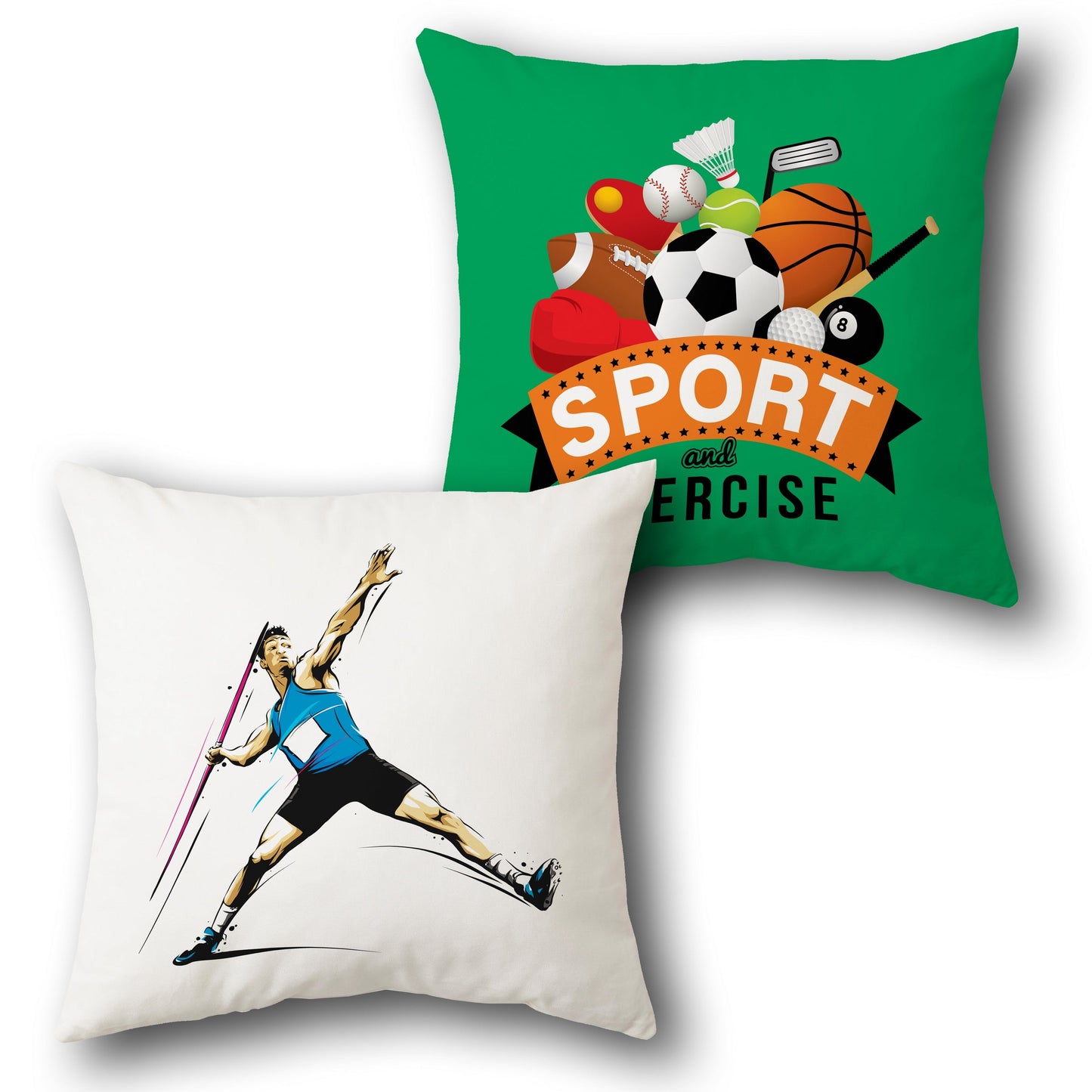 Power Throw Sports   Design Cushion Single (Front & Back)