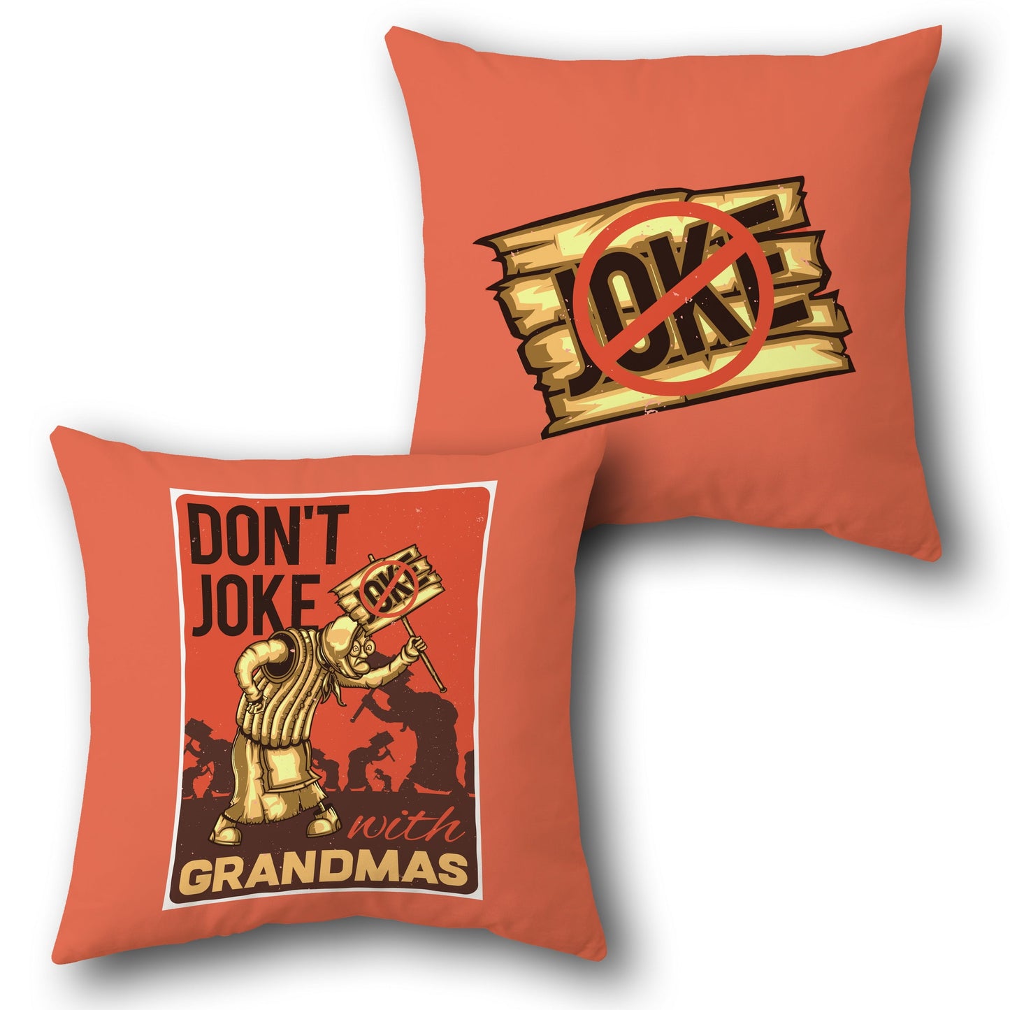 Grandma's Rule Throw    Design Cushion Single (Front & Back)