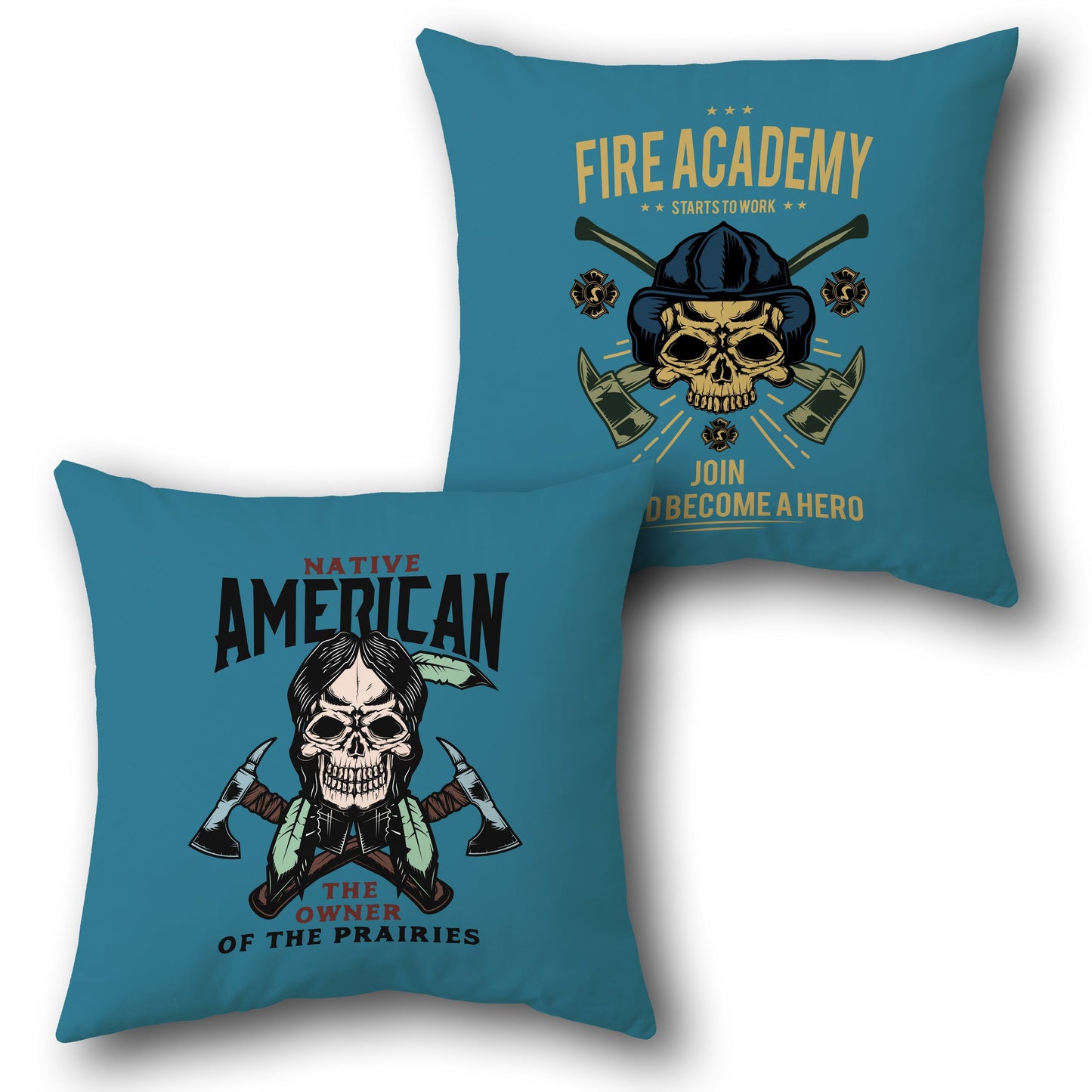 Firefighter Pride Throw    Design Cushion Single (Front & Back)