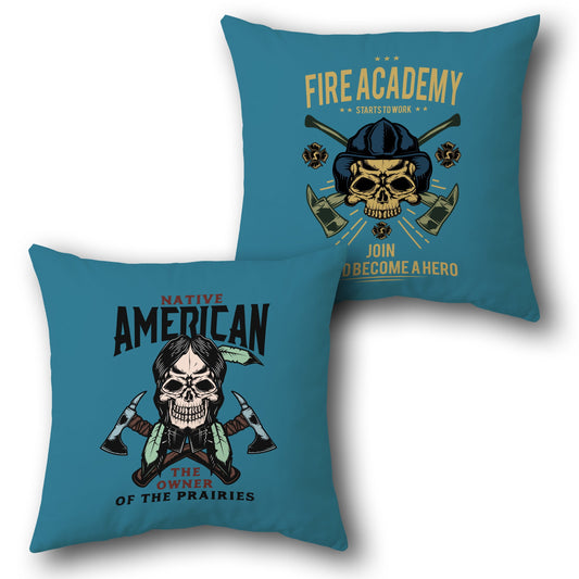 Firefighter Pride Throw    Design Cushion Single (Front & Back)
