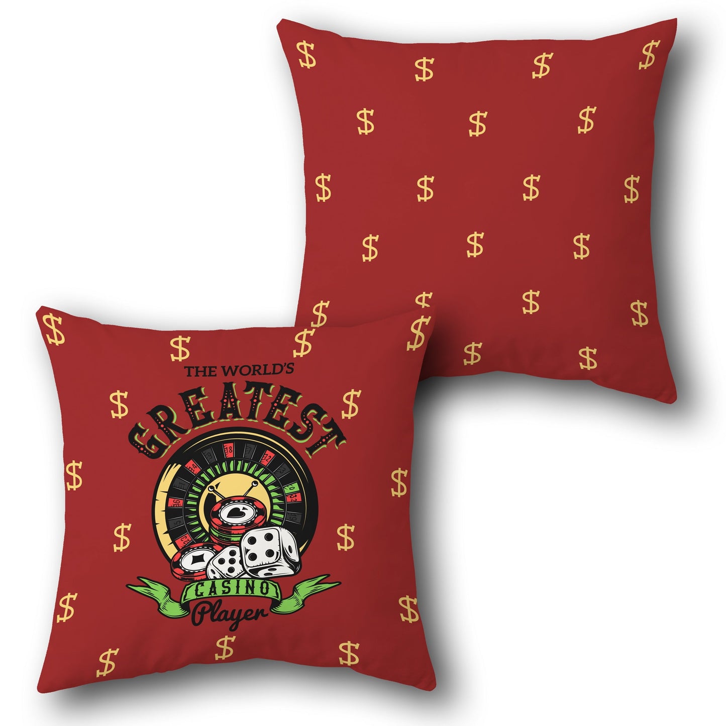Casino Champion Throw    Design Cushion Single (Front & Back)