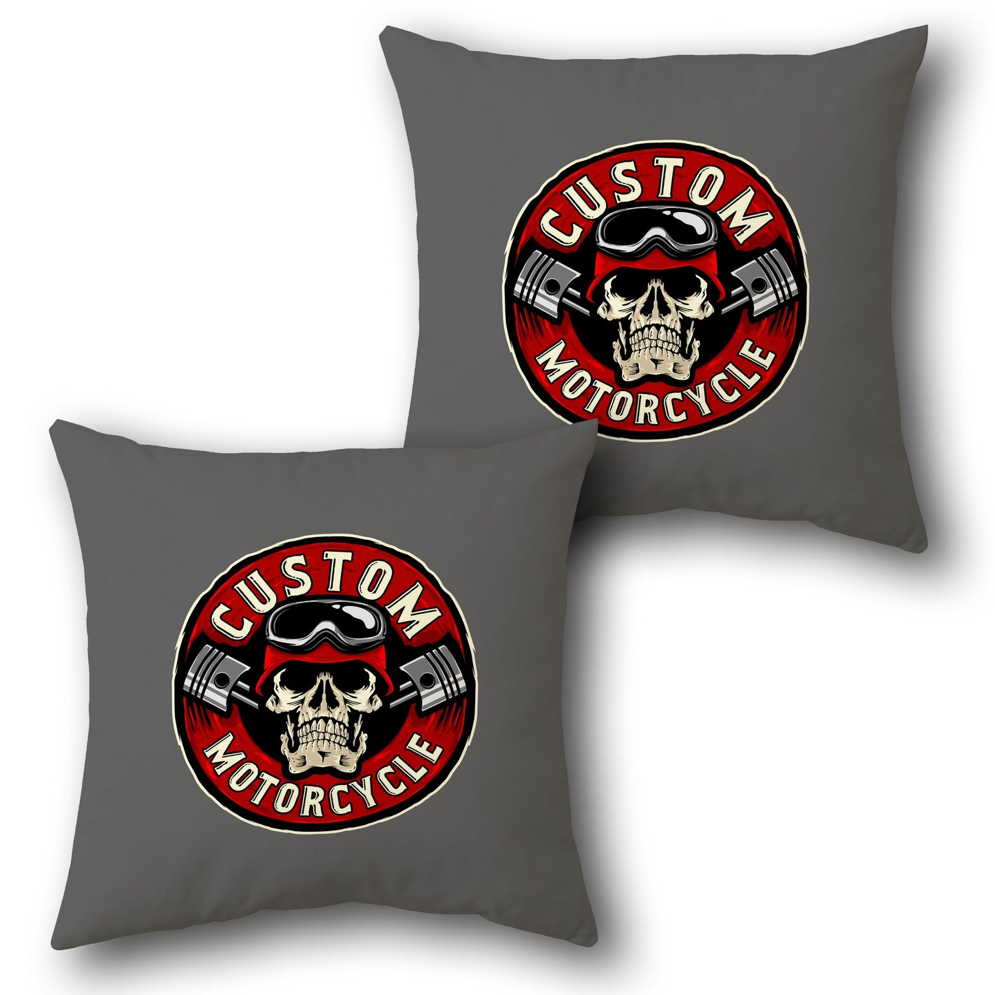 Custom Motorcycle Throw    Design Cushion Single (Front & Back)