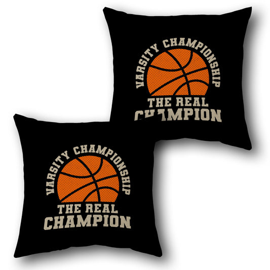 Varsity Basketball Champion Throw    Design Cushion Single (Front & Back)