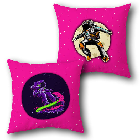 Cosmic Surfer Throw    Design Cushion Single (Front & Back)