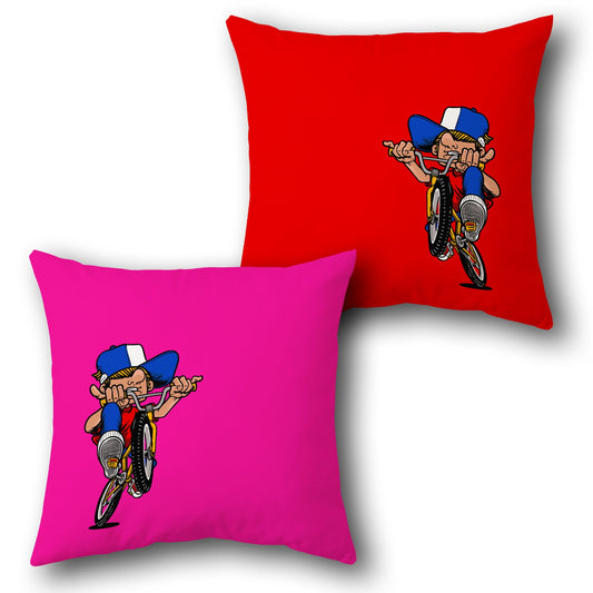 BMX Rider Throw    Design Cushion Single (Front & Back)