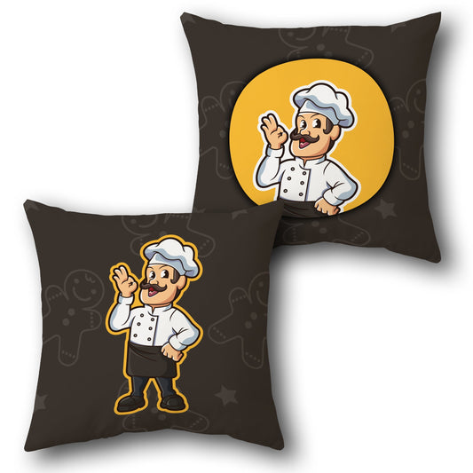 Chef's Pride Throw    Design Cushion Single (Front & Back)