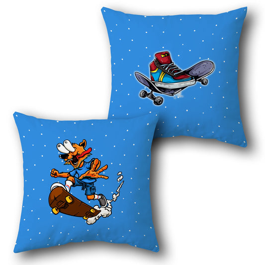 Skateboarding Fun   Se Design Cushion Single (Front & Back)