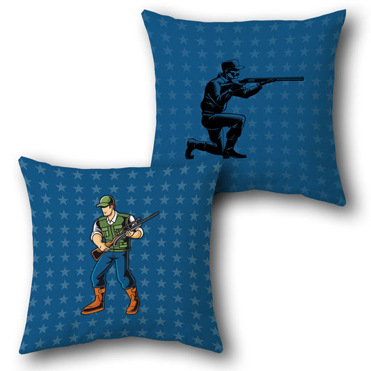 Hunting Adventure    Design Cushion Single (Front & Back)