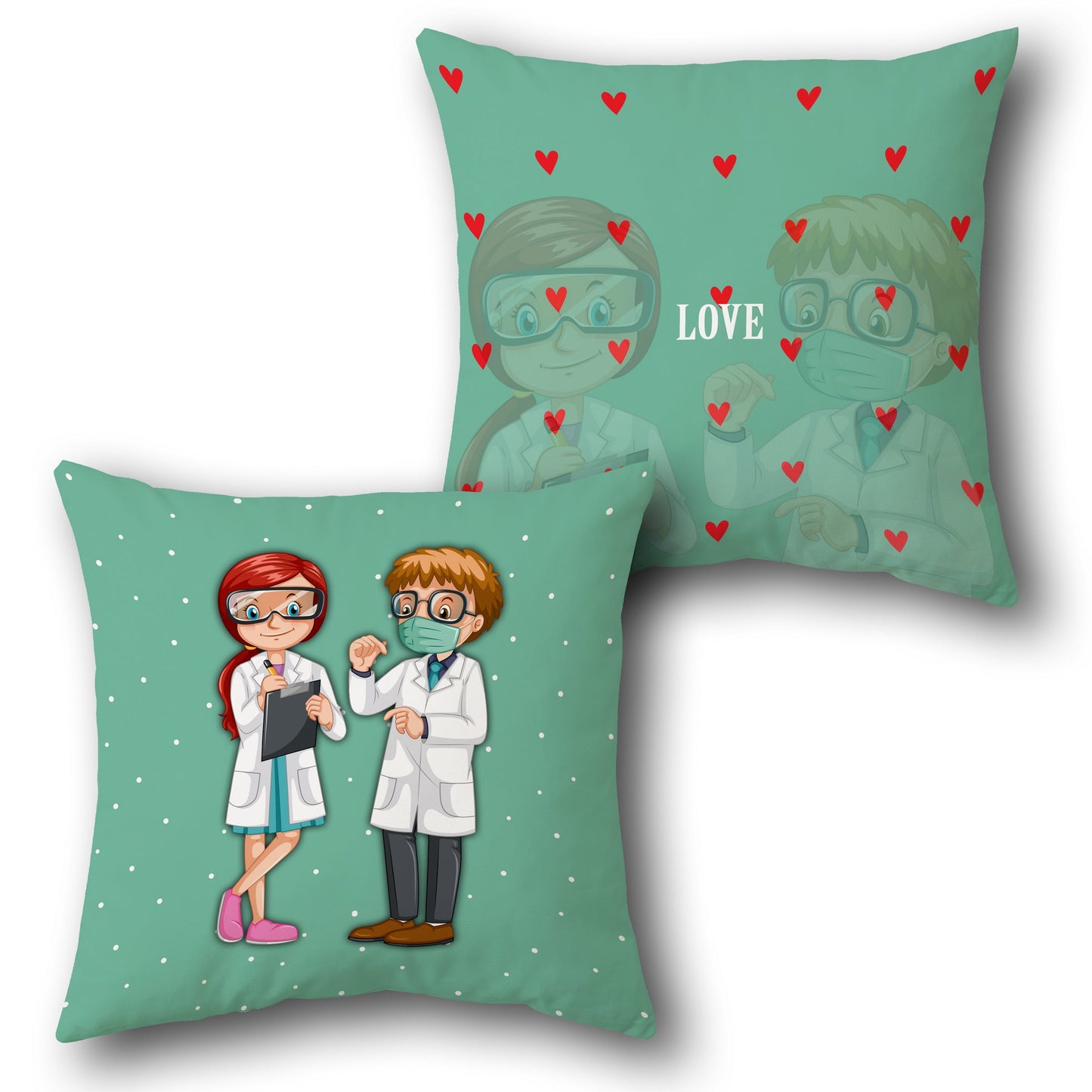 Science Love    Design Cushion Single (Front & Back)