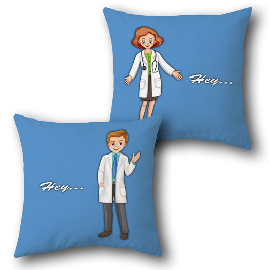 Friendly Doctor    Design Cushion Single (Front & Back)