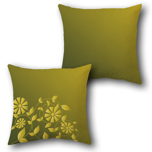 Floral Vine Decorative   Design Cushion Single (Front & Back)