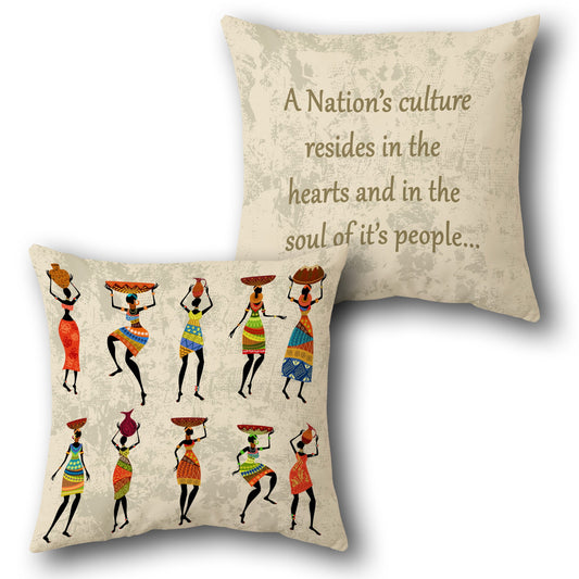 Cultural Essence Cushion   Design Cushion Single (Front & Back)