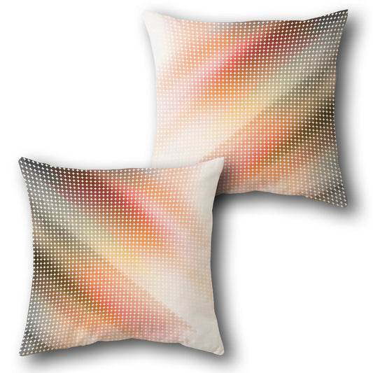 Gradient Pixel Dot Throw   Design Cushion Single (Front & Back)