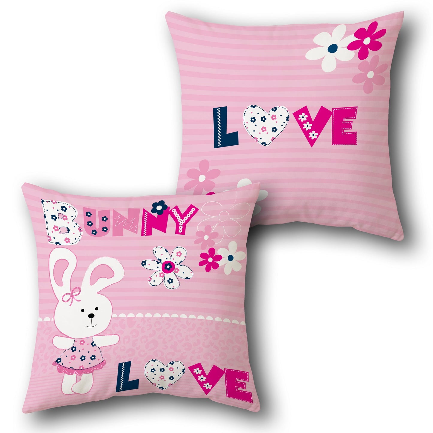 Bunny Love   Design Cushion Single (Front & Back)