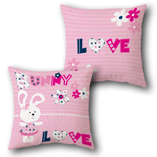 Bunny Love   Design Cushion Single (Front & Back)