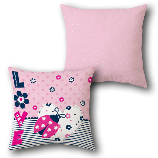 Ladybug Love    Design Cushion Single (Front & Back)