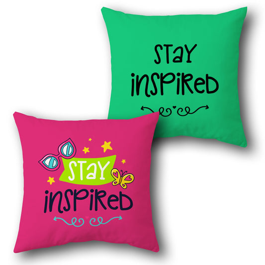 Stay Inspired Cushion (Single, Front & Back)