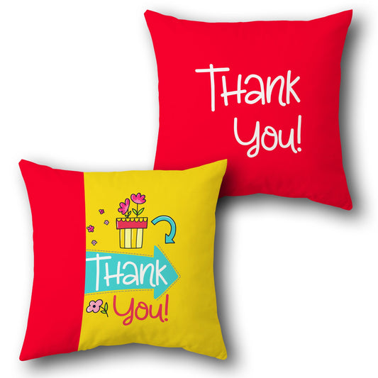 Thank You Cushion (Single, Front & Back)