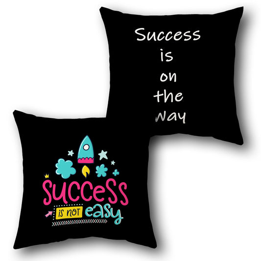 Success Is Not Easy Cushion (Single, Front & Back)