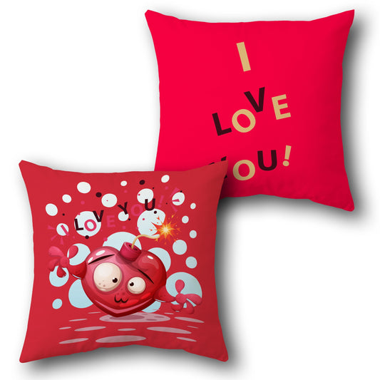 "I Love You" Cushion (Front & Back)