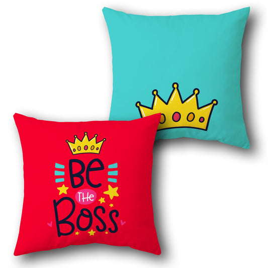 "Be The Boss" Cushion (Front & Back)