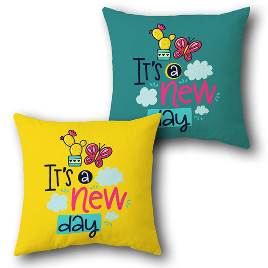 "It's a New Day" Cushion (Single, Front & Back)