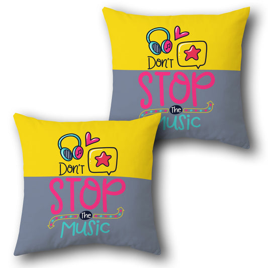 "Don't Stop the Music" Cushion (Single, Front & Back)