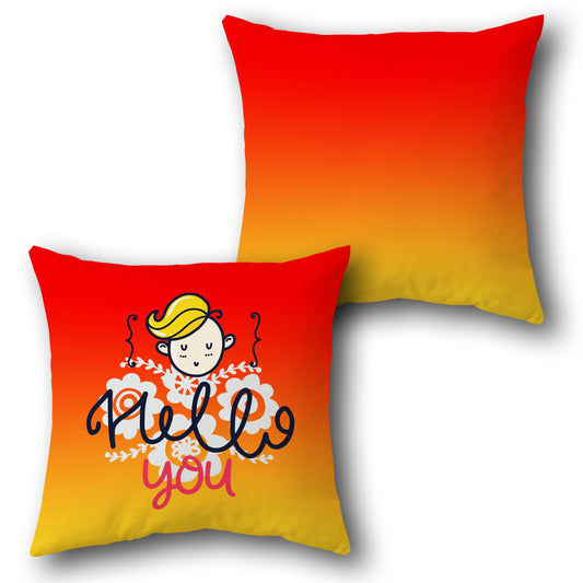 "Hello You" Cushion (Single, Front & Back)