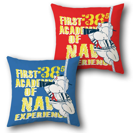 "First Academy of Navy Experience" Cushion (Single, Front & Back)