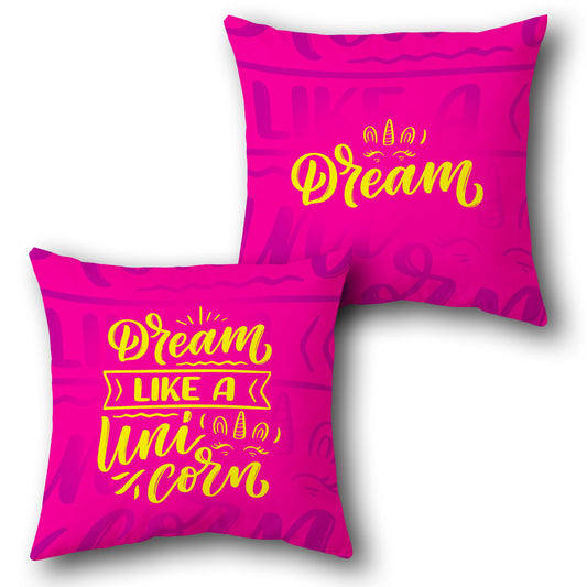 "Unicorn Dreamer Cushion (Front & Back)"