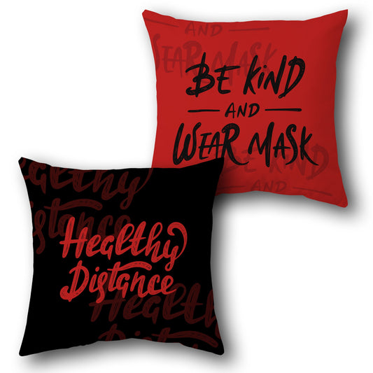 "Healthy Reminder Cushion (Front & Back)"