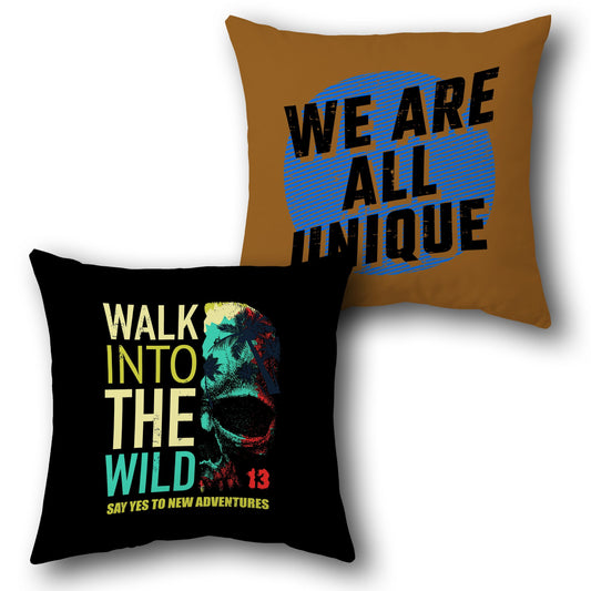 "Wild Unique Cushion (Front & Back)"