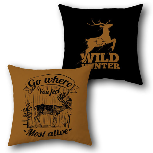 "Wild Hunter Cushion (Front & Back)"
