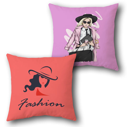 Chic Fashionista Cushion (Front & Back)