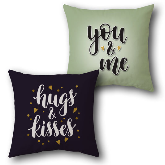 Hugs & Kisses Cushion (Front & Back)